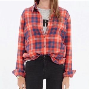 Madewell plaid fargo flannel